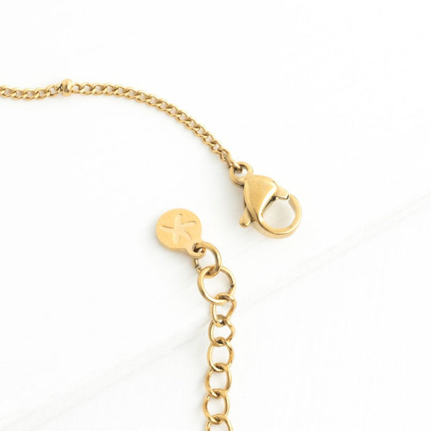 Starfish Hope Necklace in Gold chain closure detail