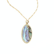 Under the Sea Abalone Pendant Necklace detail