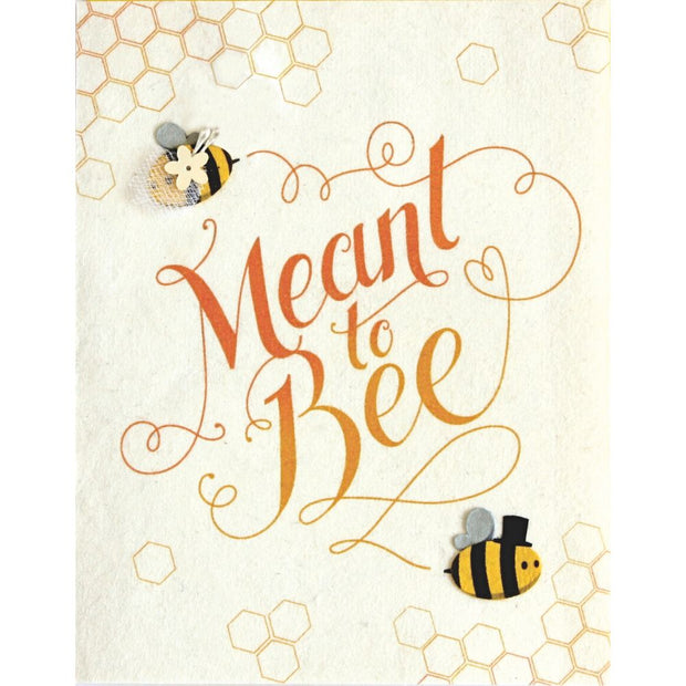 Meant to Bee Wedding Card