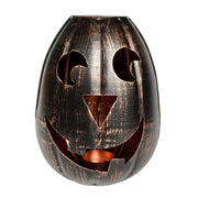 Black Metal Jack-o'-Lantern Votive Candle Holder