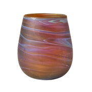 Desert Sands Phoenician Glass Votive Candle Holder measuring 4 inches in height