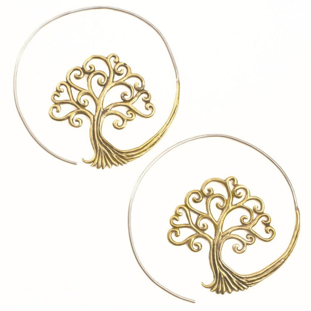 Full Moon Tree of Life Earrings