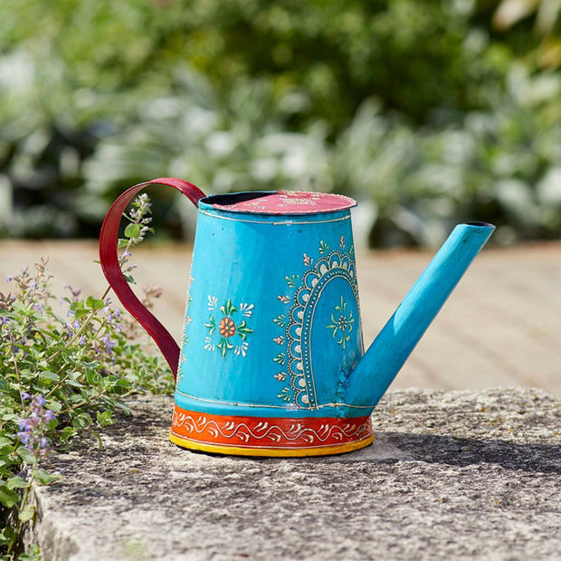 Hand-painted Henna Watering Can