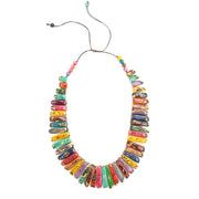 Mundo Tagua Statement Necklace - Multicolor