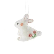 Embroidered Easter Ornaments - Bunny Rabbit