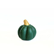 Papier-Mache Harvest Textured Pumpkin-dark green