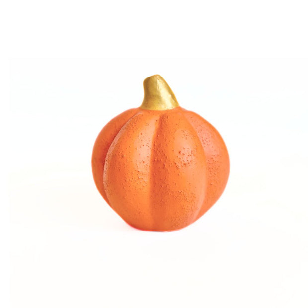 Papier-Mache Harvest Textured Pumpkin-orange