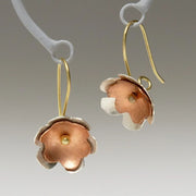 Copper Blossom Earrings styled