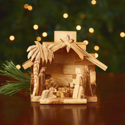 Olive Wood Nativity Scene handmade in the Holy Land by Palentinian artisans