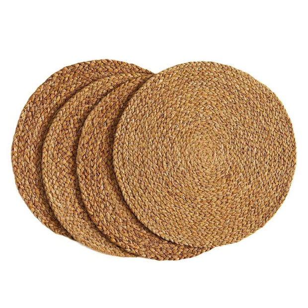 Set of 4 Hogla Grass Round Placemats Chargers