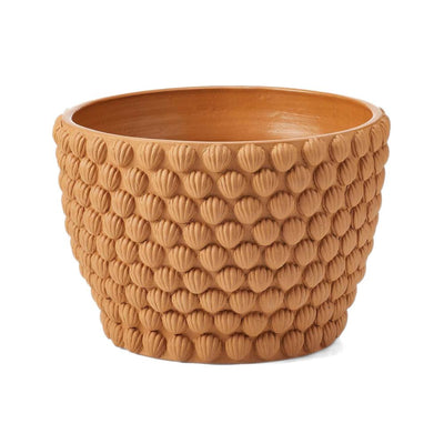 Seashell Terracotta Round Planter