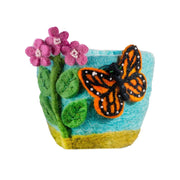 Felt Planter Pot - Monarch Butterfly