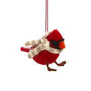 Felt Cozy Cardinal Ornament