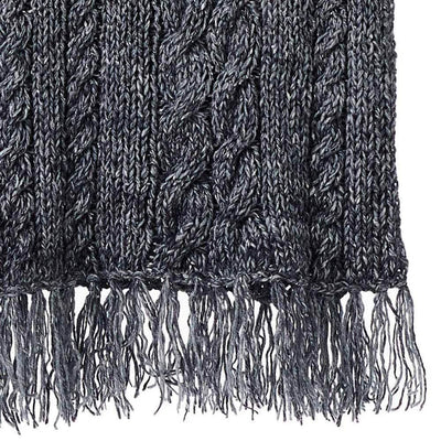 Handmade Chunky Cable Knit Throw close-up detail