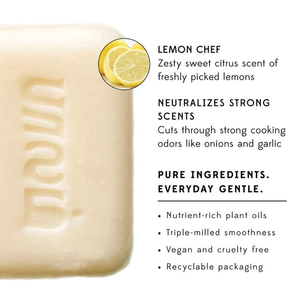 Vegetable Chef's Lemon Nutmeg Soap Bar informational facts