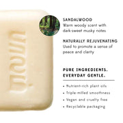 Rejuvenating Sandalwood Soap Bar informational facts