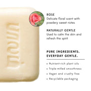 Vegetable Rose Scented Soap Bar informational facts