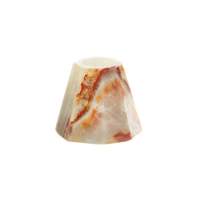 Natural Onyx Taper Candle Holder without a candle