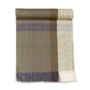 Handwoven Flax Linen Table Runner - Rosemary flat view