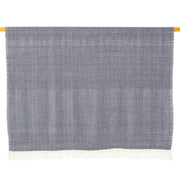 Blue and White Diamond Isla Alpaca Throw Blanket
