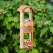 Double Decker Bamboo Bird Feeder