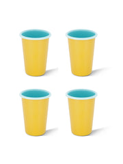 Two-Tone Large Enamel Tumbler  - Set of 4