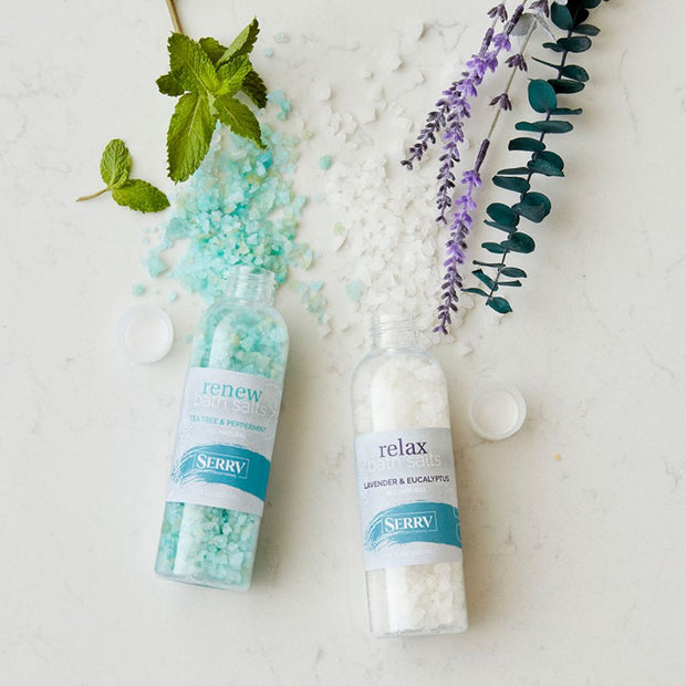 Renew and Relax Bath Salts Set styled