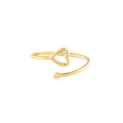 Ada Gold Heart Adjustable Ring