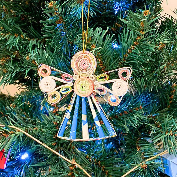 Quilled Paper Angel Ornament lifestyle