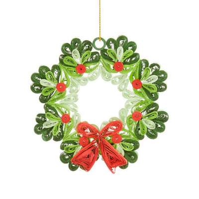 Quilled Paper Wreath Ornament