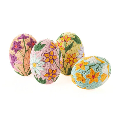 Quilled Easter Eggs - Spring Garden assorted