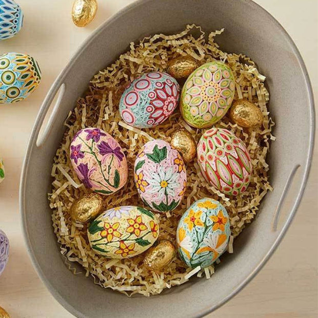 Quilled Easter Eggs - Spring Garden lifestyle