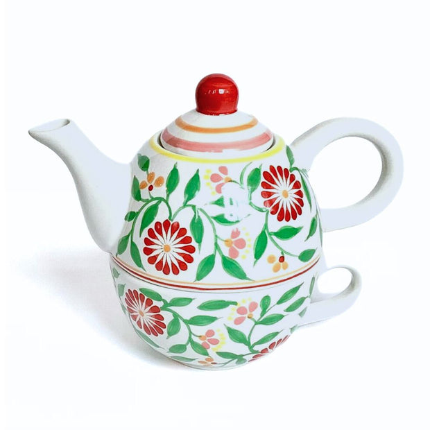 Sang Hoa Floral Ceramic Tea for One Set