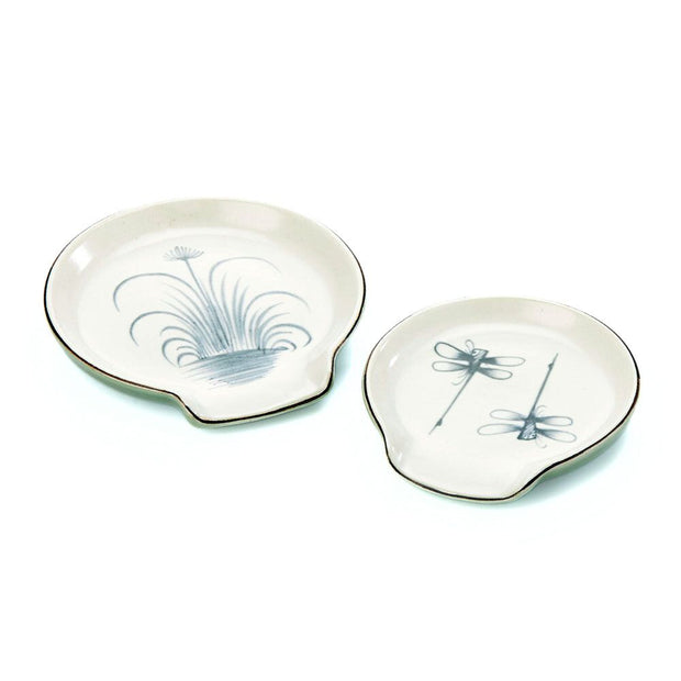 Dragonfly Ceramic Spoon Rest - Two Sizes