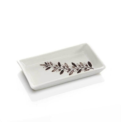 La Cay Vine Small Ceramic Rectangle Tray