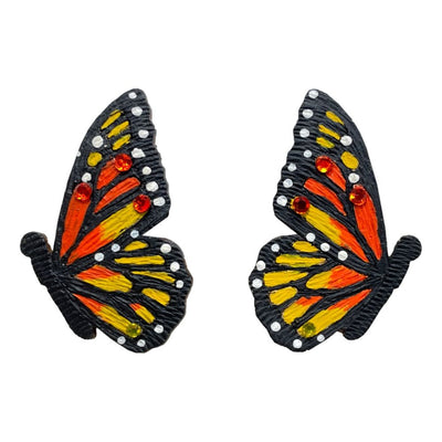 Monarch Butterfly Post Earrings