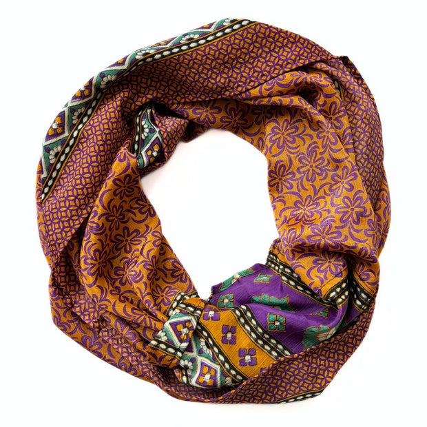 Recycled Silk Sari Infinity Scarf