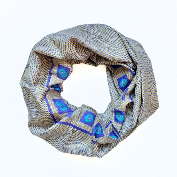 Recycled Silk Sari Infinity Scarf