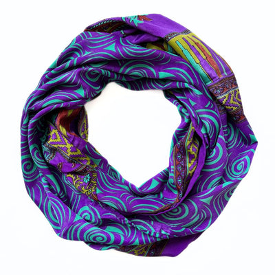 Recycled Silk Sari Infinity Scarf