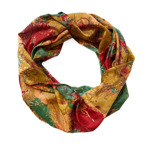 Recycled Silk Sari Infinity Scarf