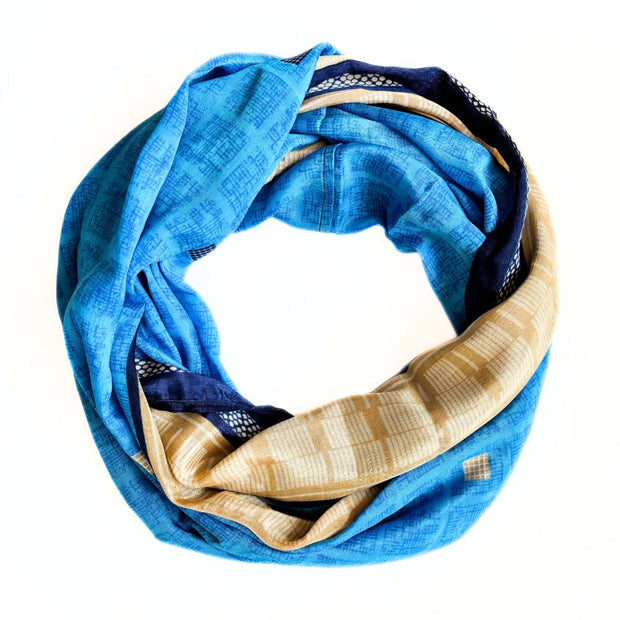 Recycled Silk Sari Infinity Scarf