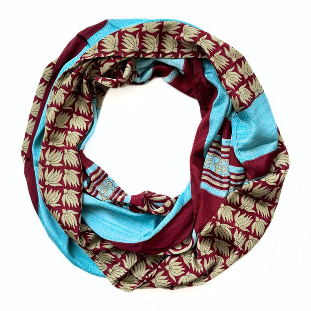 Recycled Silk Sari Infinity Scarf