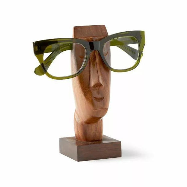 Rapa Nui Solid Wood Eyeglass Holder side view