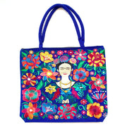 Frida Kahlo Embroidered Tote Bag Option E