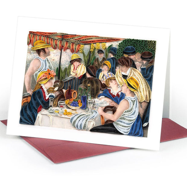 Quilled Luncheon of the Boating Party by Renoir Greeting Card