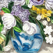 Quilled Spring Bouquet by Renoir Greeting Card closeup detail