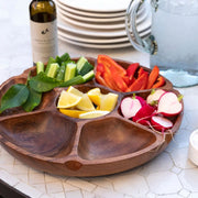 Acacia Wood Vegetable Platter lifestyle