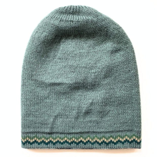 Sierra Knit Alpaca Blend Reversible Hat NAVY reverse side