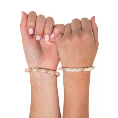 Roll-On Friendship Bracelets - Rosé All Day on models