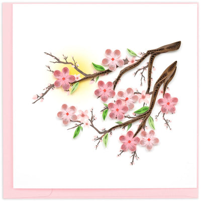 Quilled Cherry Blossoms Greeting Card